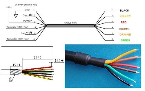 Usangreen FT232RL chip USB to 3.3v TTL UART serial cable, wire end, 6ft, TTL-232R-3V3-WE compatible - Image 3