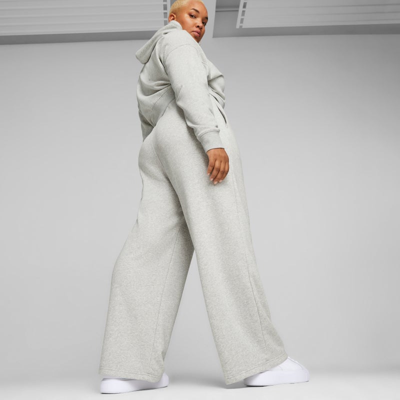 PUMA CLASSICS Womens Grey Relaxed Sweatpants - Image 4