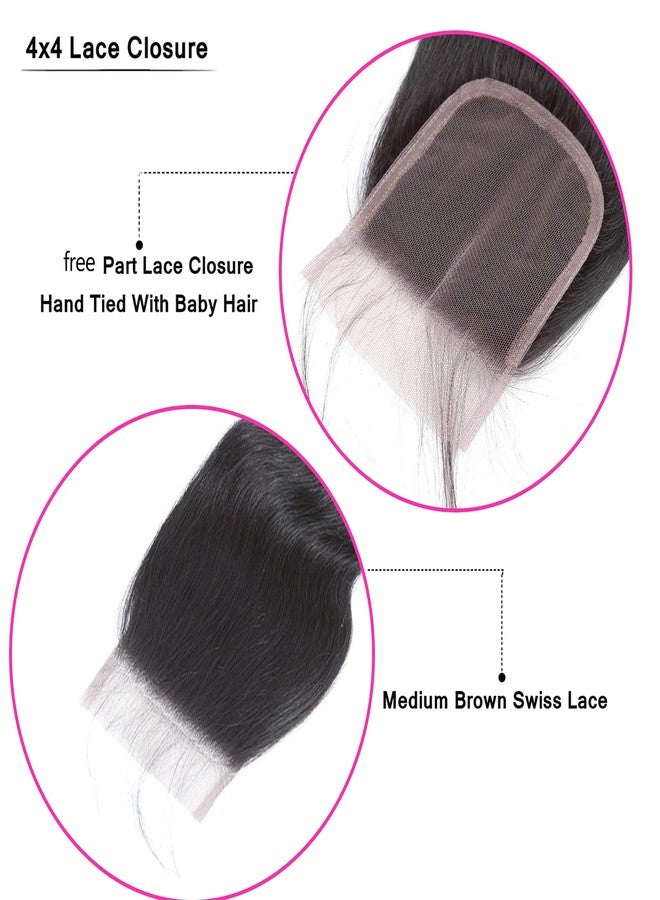 Tendresse Body Wave 4x4 Lace Closure Human Hair Transparent HD Lace Closure with Baby Hair 130% Density 20 inch - Image 4