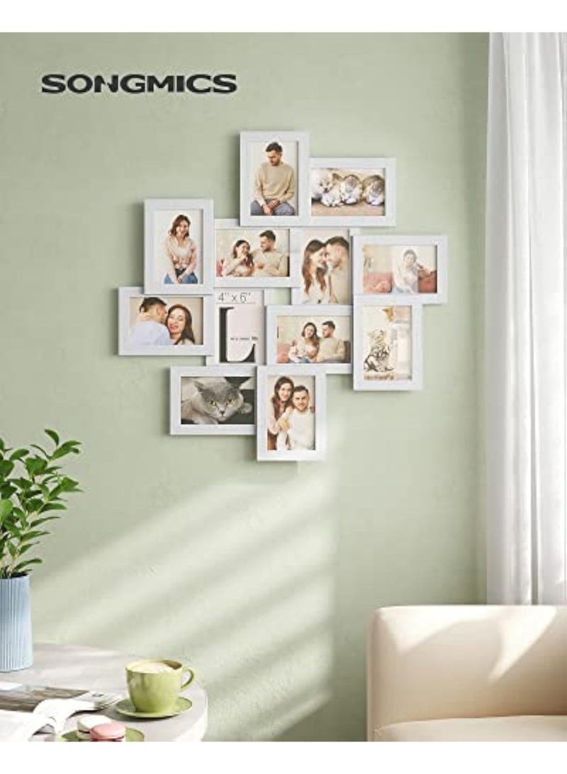 Arabest 4x6 Collage Picture Frames, 12-Pack Picture Frames Collage for Wall Decor, Rustic Photo Collage Frame, Multi Picture Frame Set with Glass Front, Assembly Required - Image 2