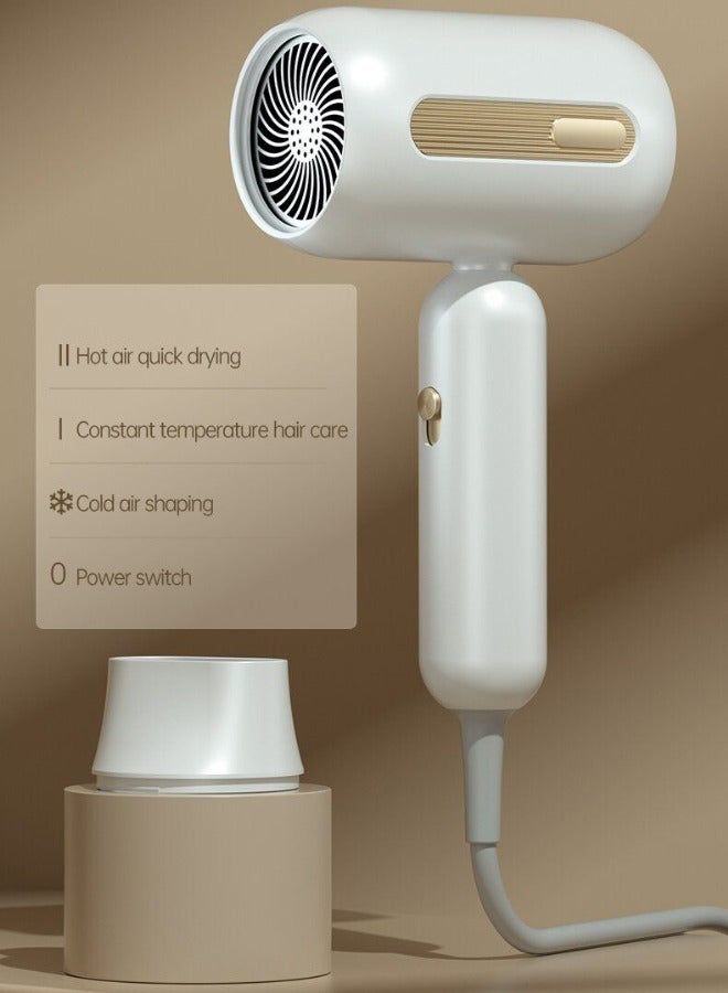 Captaintech 1900W Powerful Hair Dryer, Quick-Drying Blue Light Hair Dryer, with Constant Temperature Hair Care Function And Overheating Power-Off Protection Function - Image 3