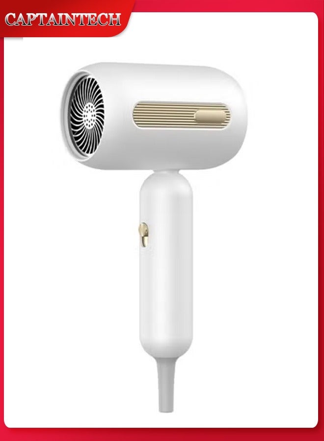 Captaintech 1900W Powerful Hair Dryer, Quick-Drying Blue Light Hair Dryer, with Constant Temperature Hair Care Function And Overheating Power-Off Protection Function - Image 1