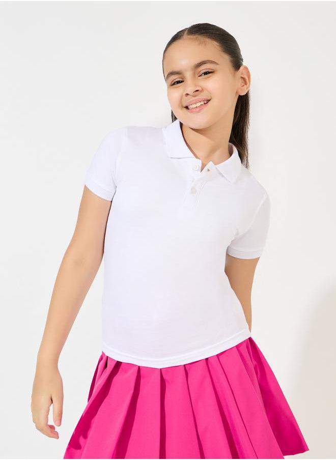 Styli - Basic Short Sleeves Polo T-Shirt - Image 1