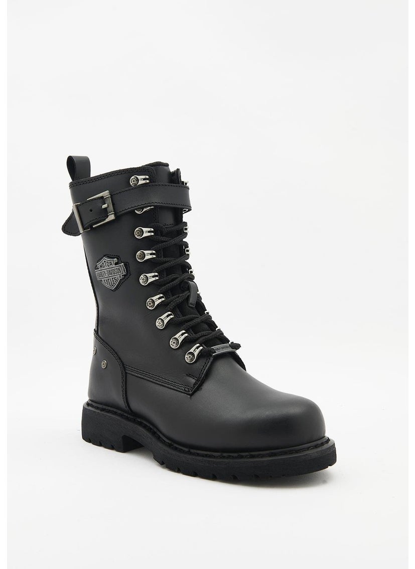 HARLEY DAVIDSON Gladis Women's Black Leather Boots  - Image 2