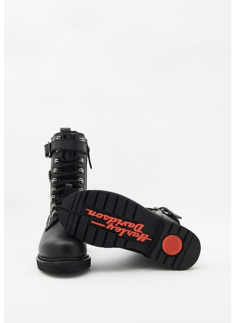 HARLEY DAVIDSON Gladis Women's Black Leather Boots  - Image 5