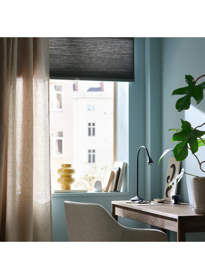 erorex Room darkening cellular blind, grey, 140x155 cm - Image 3