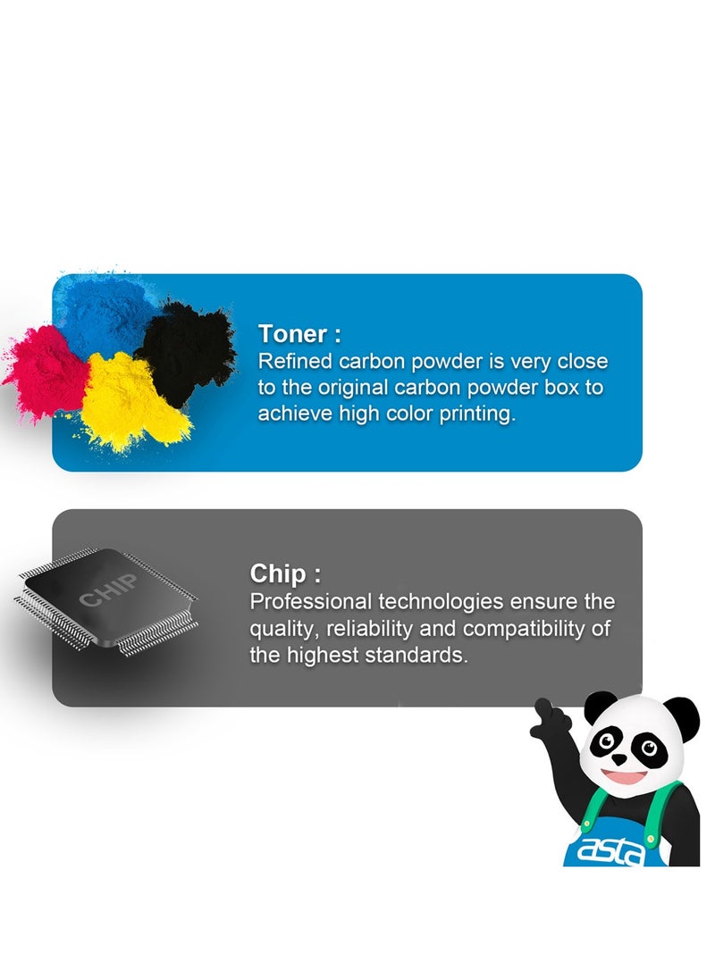 استا حبر ASTA 126A CE310A CE311A CE312A CE313A متوافق مع طابعة Color LaserJet Pro CP1025 CP1025NW M175 M275 MFP M176 M177 CE E 310 311 312 313 A مستهلكات بديلة للمكتب عالية الجودة  - Image 4