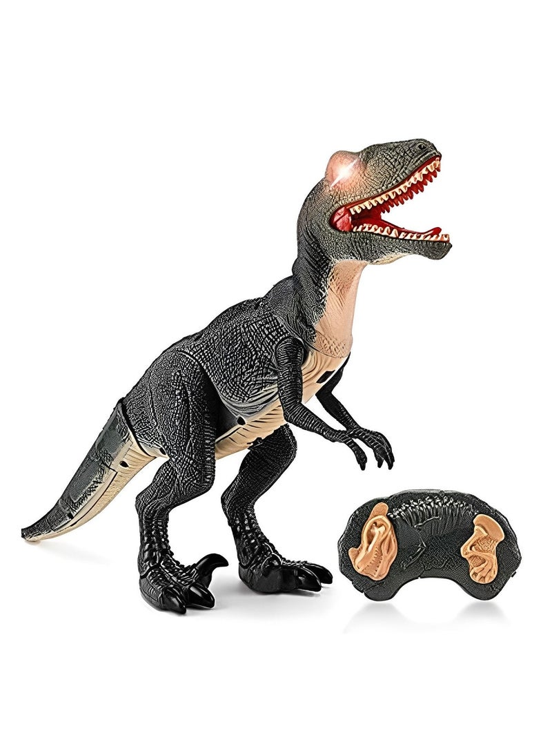 Remote Control Dinosaur Figures RC Walking Dinosaur Looking Large Size with Roaring Spraying Light Up Eyes Dragon Toy Gifts for Kids - Image 1