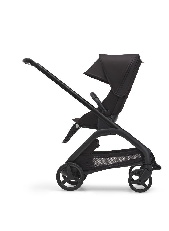 Bugaboo Dragonfly City Stroller, Lightweight Compact Baby Stroller with One Hand Easy Fold in Any Position, Full Suspension, XL Underseat Basket, Midnight Black/Black - Image 2