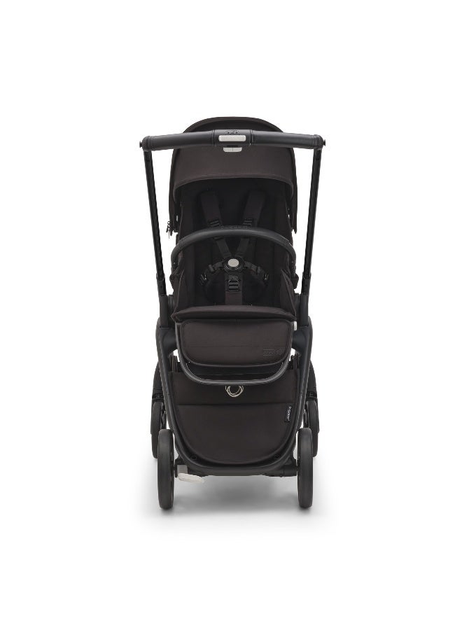 Bugaboo Dragonfly City Stroller, Lightweight Compact Baby Stroller with One Hand Easy Fold in Any Position, Full Suspension, XL Underseat Basket, Midnight Black/Black - Image 3