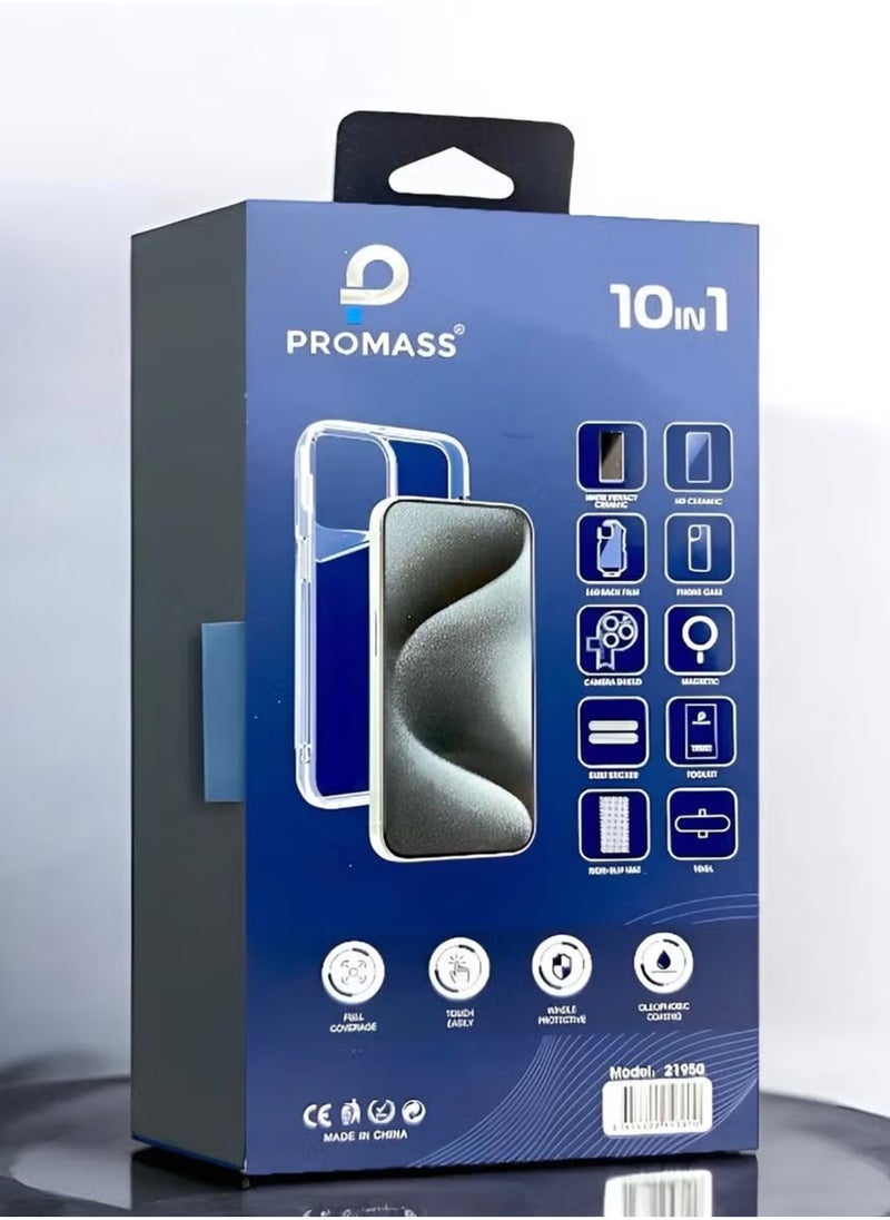 PROMASS Samsung Galaxy S25 Ultra Protection Package | The New Integrated Protection Package For Samsung Galaxy S25 Ultra | A Package With A New Look and Full Protection For Your Phone With A Case That Supports MageSafe Wireless Charging (10in1)  - Image 2