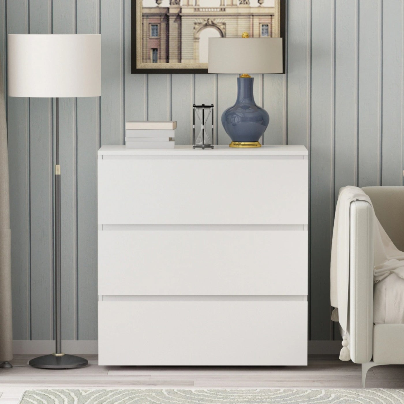 Modern MDF nightstand - Height 78 cm - Width 70 cm - Depth 42 cm, from Furniture Store.