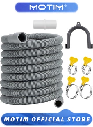 Dishwasher Washing Machine Drain Hose Extension 2M Flexible Corrugated Washer Drain Hose with 1 Adapter 1 U-Bend Holder and 4 Hose Clamps - pzsku/ZC23ED434AB8CD5FE3168Z/45/_/1739242016/cc895467-7ab2-4195-a40e-ece807d6f6d2