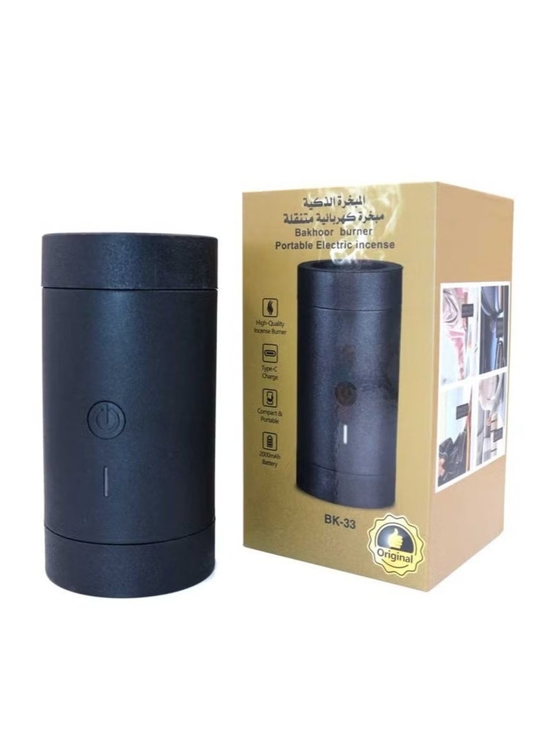 UBEdge Portable Electric Bakhoor Burner – USB Rechargeable Incense Burner for Oud & Bakhoor, Compact Aroma Diffuser for Home, Car & Office - Image 5