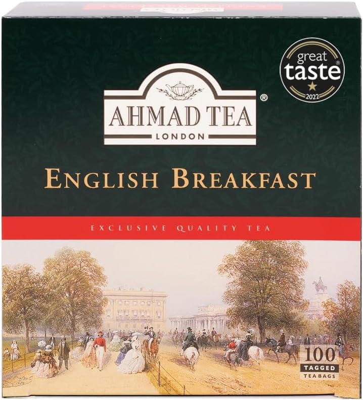 Ahmad Tea English Breakfast Tea - 100 Tagged Teabags - Image 1