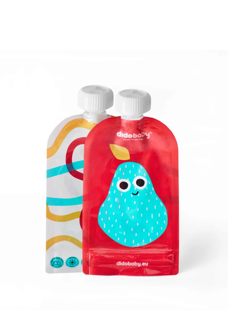 didobaby Reusable Pouches (Pack of 6)  - Fruits