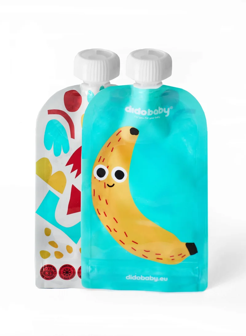 didobaby Reusable Pouches (Pack of 6)  - Fruits
