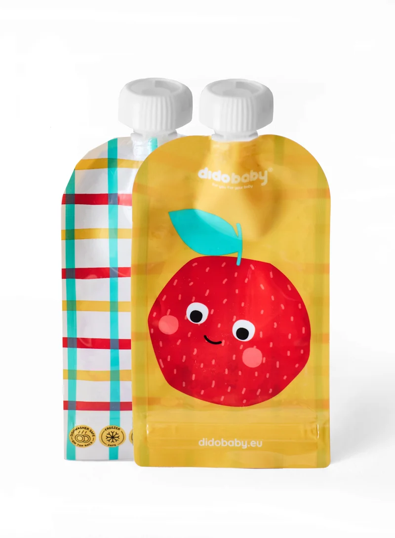 didobaby Reusable Pouches (Pack of 6)  - Fruits