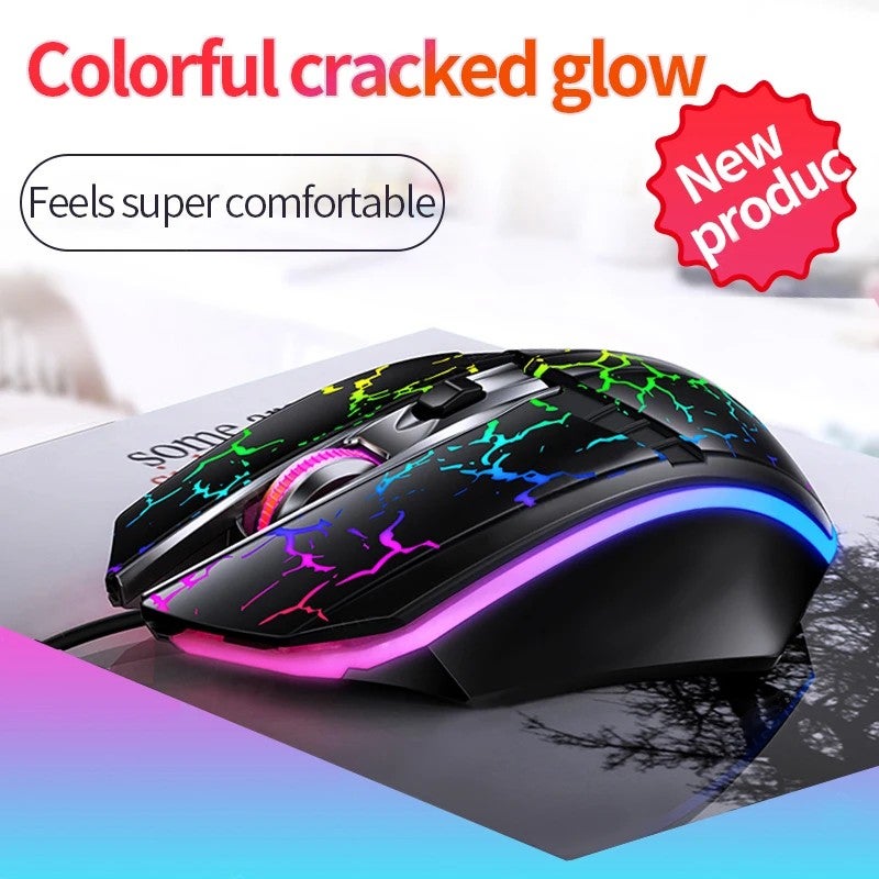 Y&D G11 Ergonomic Wired Gaming Mouse, Colorful LED Computer Mouse, 2400 DPI Metal Mouse for PC Gaming - Image 3