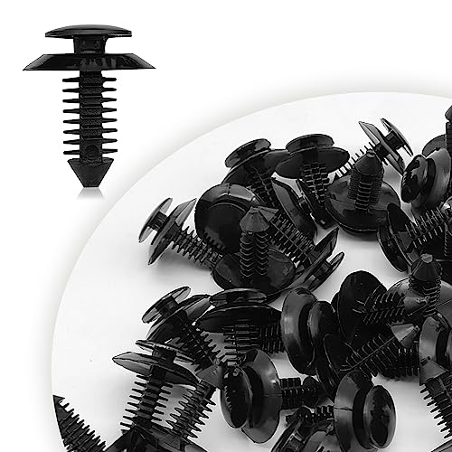 TOPCNOEM 50PCS Black Door Trim Panel Retainer Compatible with Ford Lincoln Mercury Bronco F150 Mustang F250 F350 Explorer Ranger N801925S N802900S - Image 1