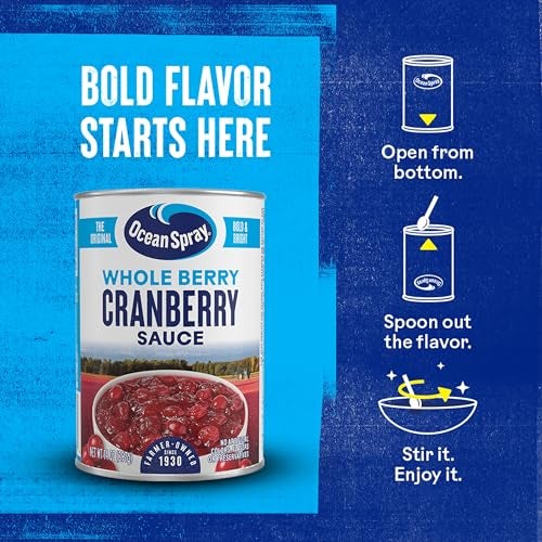 Ocean Spray Whole Cranberry Sauce, Canned Side Dish, 14 Oz Can (Pack of 1) - Image 5