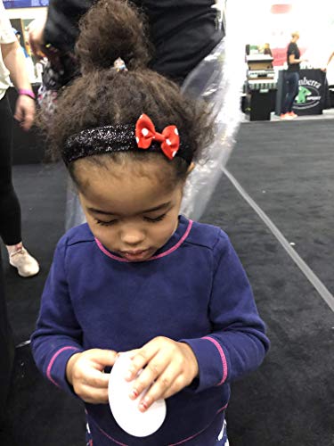 Sweaty Bands Womens Girls Headband - Non-Slip Velvet-Lined Sparkle Hairband - Bowtique Viva Diva Polka Dot 1-Inch - Image 3