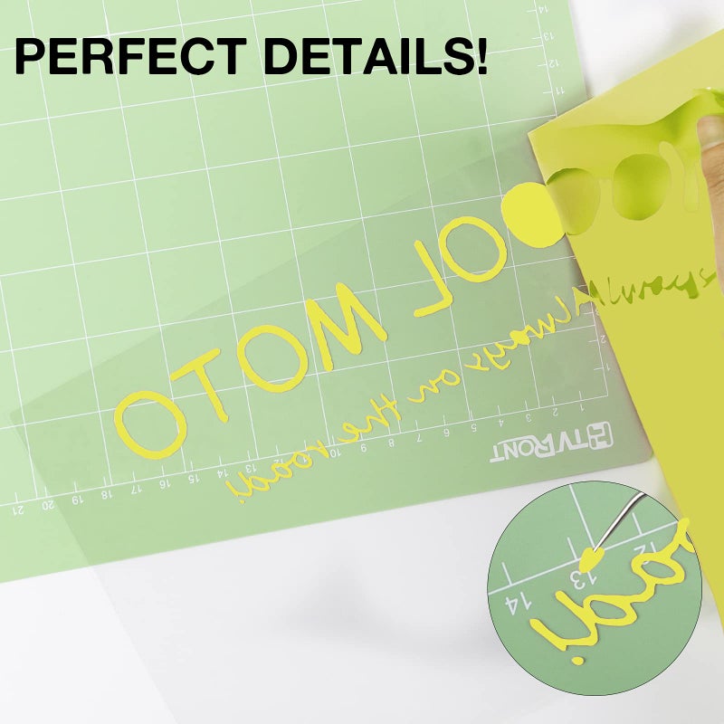 HTVRONT HTV Vinyl Rolls Heat Transfer Vinyl - 12" x 8ft Yellow HTV Vinyl for Shirts, Iron on Vinyl for All Cutting Machine - Easy to Cut & Weed for Heat Vinyl Design (Yellow) - Image 4