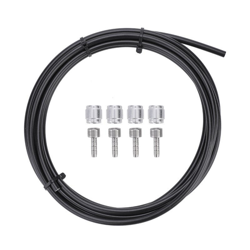 Hydraulic Brake Hose 3m Nylon Coated Tube - High Temp Resistant Easy Installation Brake Line Kit for Mountain Bike Brake Upgrade - Image 1