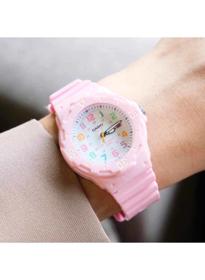كاسيو ساعة كاسيو LRW‑200H‑4B2V للنساء، سوار راتنج وردي، مقاومة ماء حتى 100 متر - Image 5