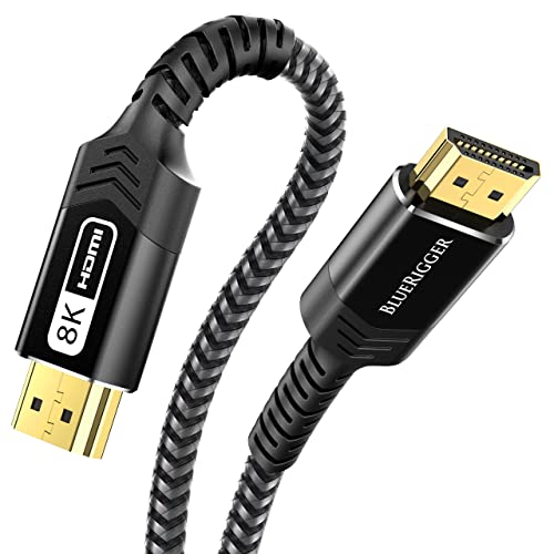 BlueRigger 10K 8K HDMI Cable - 20FT (8K 60Hz Ultra HD, 48Gbps High Speed, eARC, HDR10, 4:4:4, HDCP 2.3) - Compatible with Game Consoles, HDTV, Apple TV, Monitor, Blu-Ray - Image 1