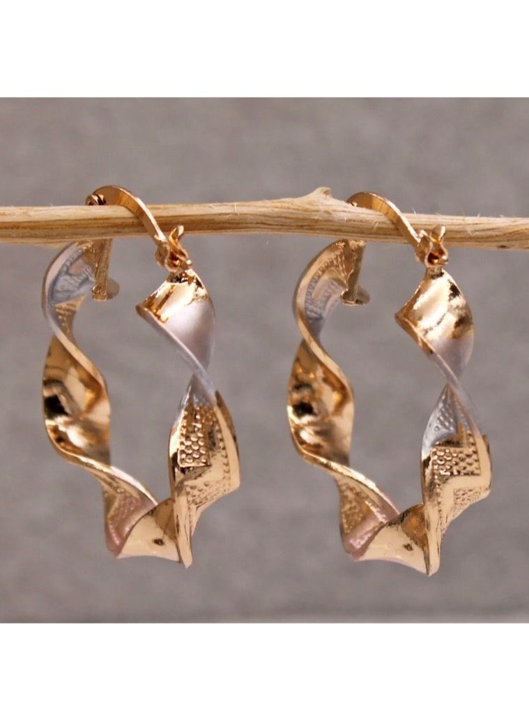 دانجل تشارمز حلق اذن نسائي أنيق وعالي الجودة مطلي عيار 18 - Image 3