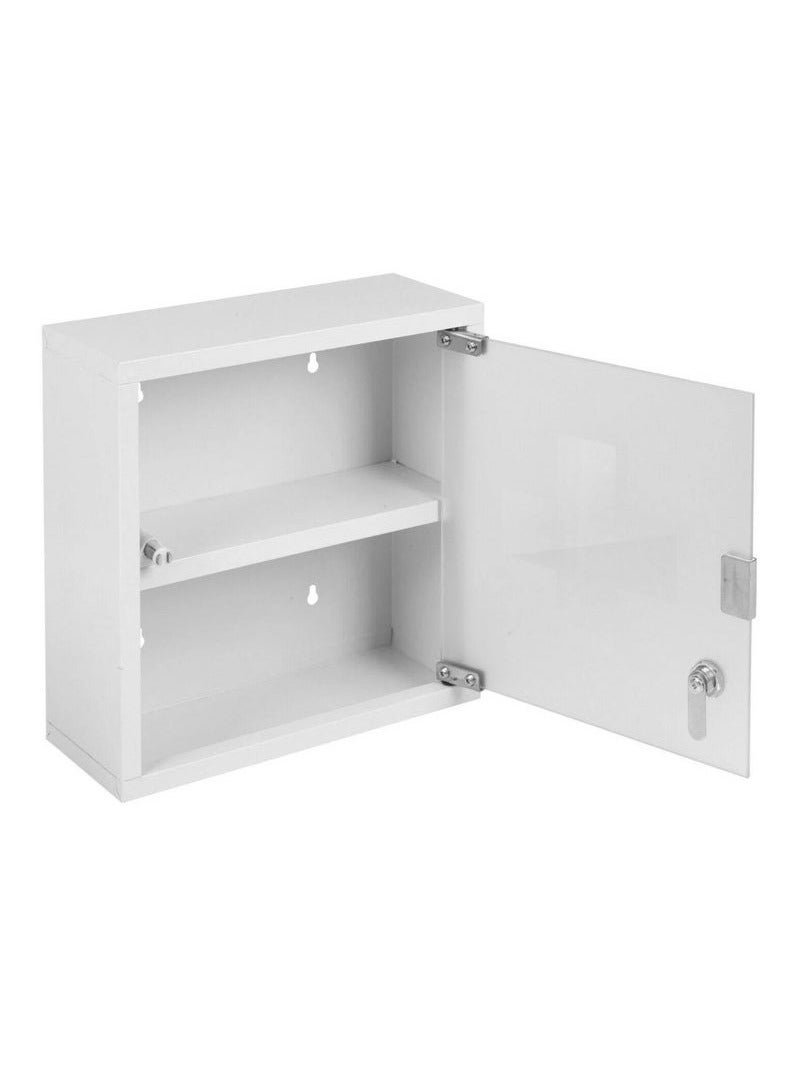 مرقمة صندوق إسعافات أولية معدني مع باب زجاجي - Image 2