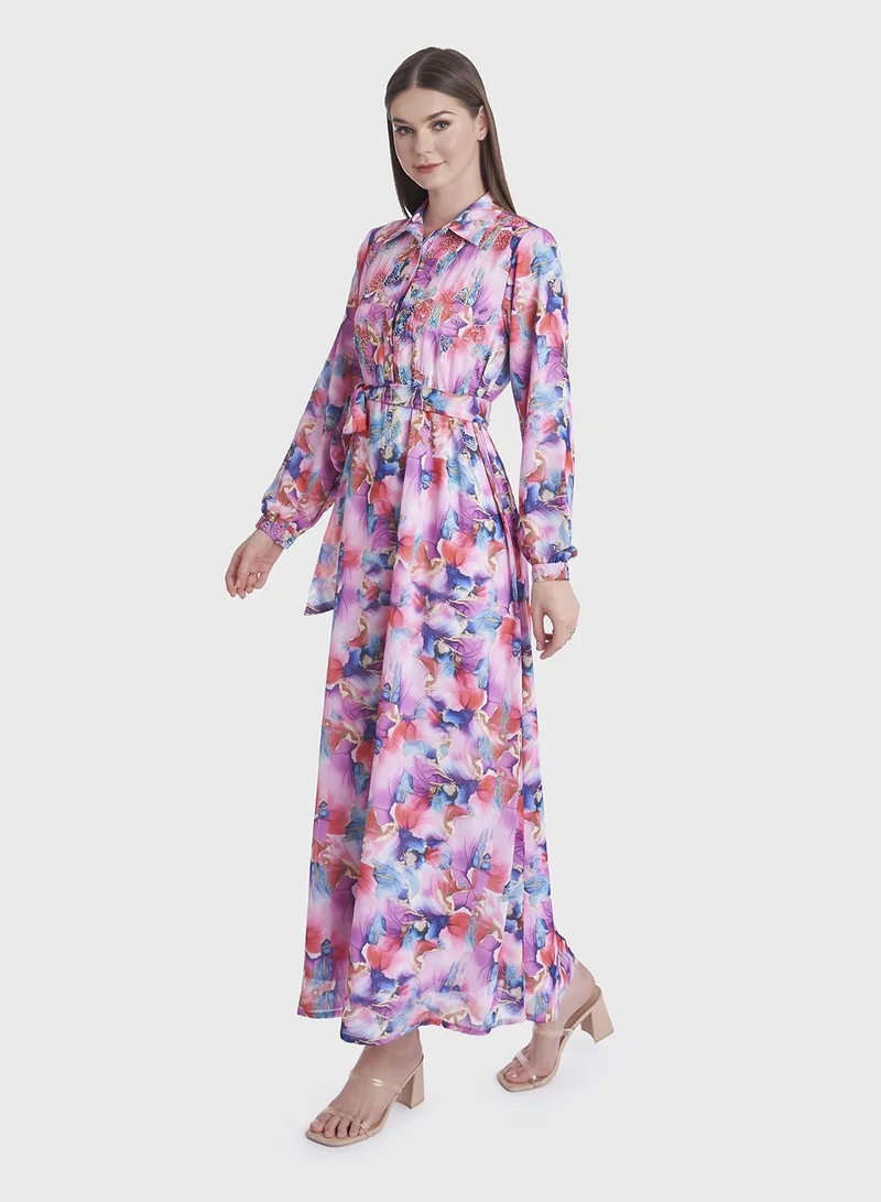 KASHKHA Floral Print Dress