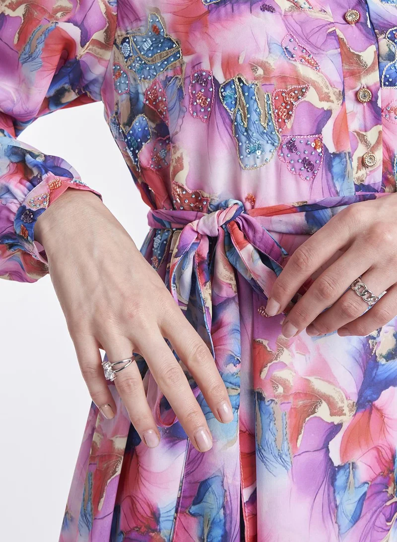 KASHKHA Floral Print Dress