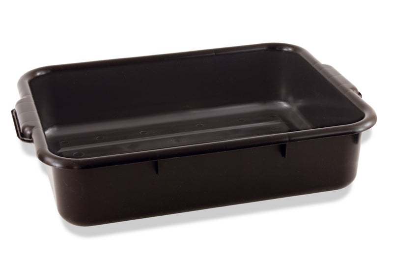 CRESTWARE Crestware Heavy Weight Bus Tub 5Inch Black 