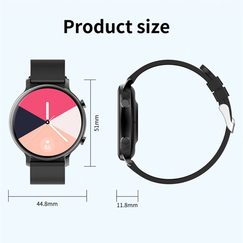 HW36 1.28 Inches Smartwatch IP67 Waterproof Sports Watch BT5.0 Intelligent Watch Fitness Tracker Multifunctional Watch Compatible with Android5.0/ iOS9.0 - Image 5