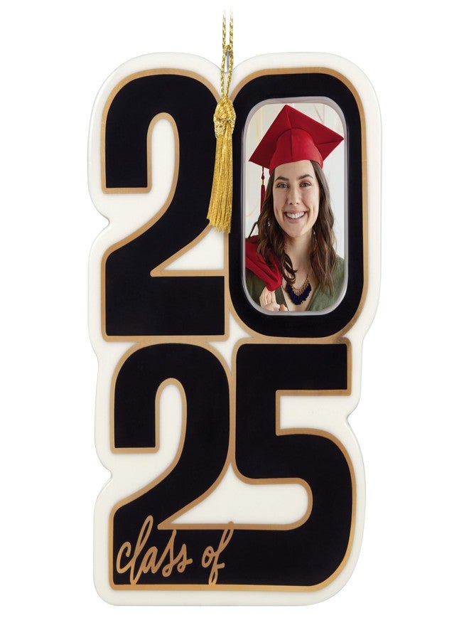 Hallmark Keepsake Christmas Ornament 2025, Class of 2025 Photo Frame, Porcelain, Gifts for Graduates - Image 1
