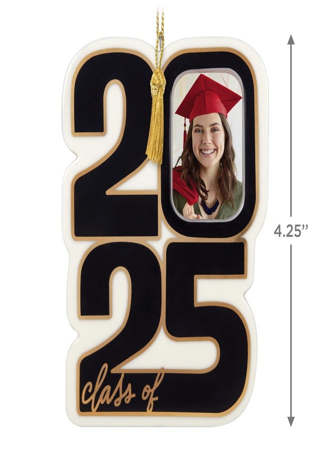 Hallmark Keepsake Christmas Ornament 2025, Class of 2025 Photo Frame, Porcelain, Gifts for Graduates - Image 3