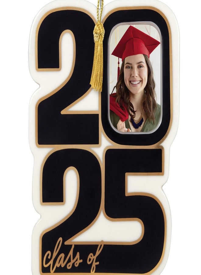 Hallmark Keepsake Christmas Ornament 2025, Class of 2025 Photo Frame, Porcelain, Gifts for Graduates - Image 4