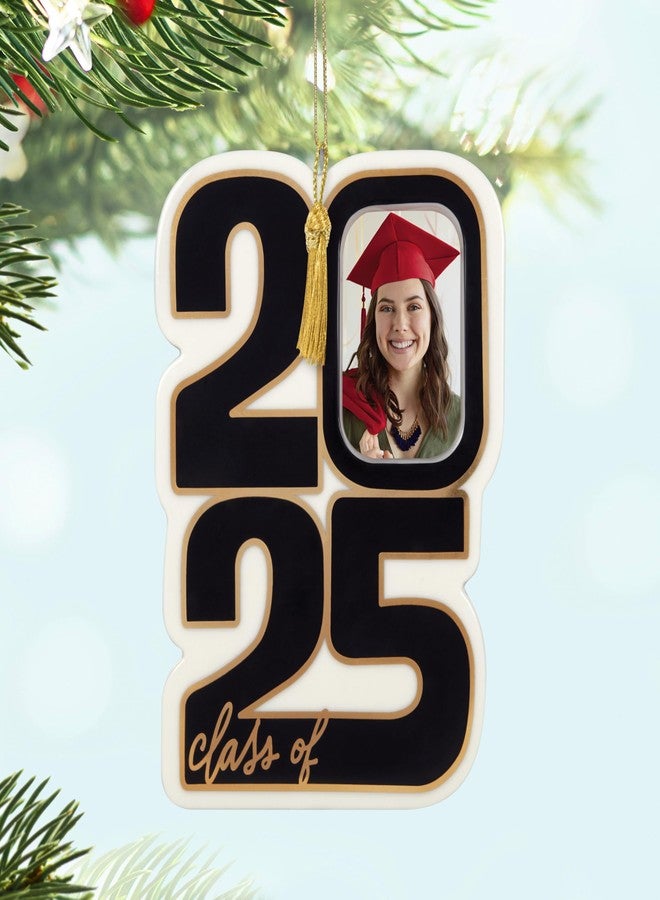 Hallmark Keepsake Christmas Ornament 2025, Class of 2025 Photo Frame, Porcelain, Gifts for Graduates - Image 2
