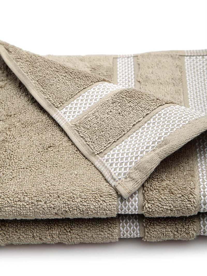Spaces HYGRO Cotton Hand Towel Blooms Softer When Washed Ultra Absorbency Dries You Quicker Hygro Cotton(Solid 40CMX60CM)-Brown - Image 4