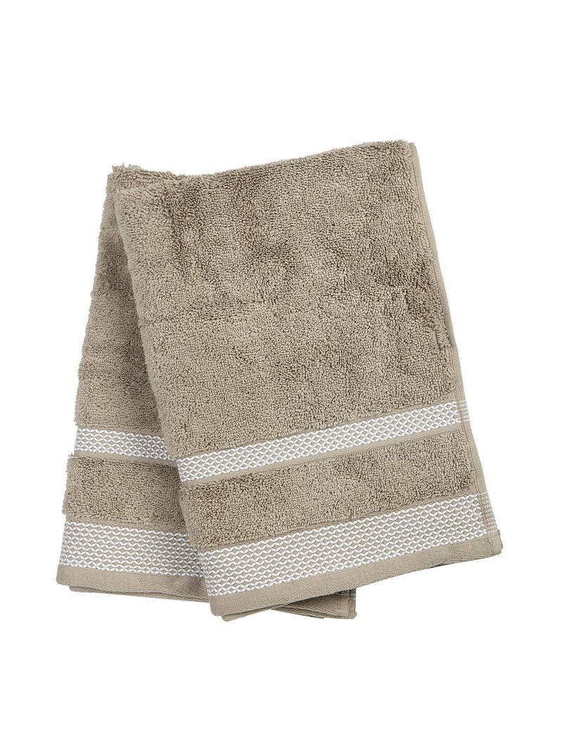 Spaces HYGRO Cotton Hand Towel Blooms Softer When Washed Ultra Absorbency Dries You Quicker Hygro Cotton(Solid 40CMX60CM)-Brown - Image 3