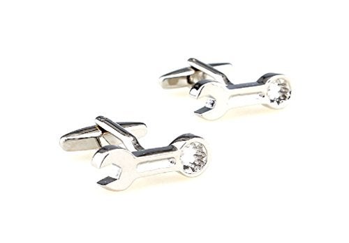 MRCUFF Wrenches Wrench Pair Cufflinks in a Presentation Gift Box & Polishing Cloth - Image 2