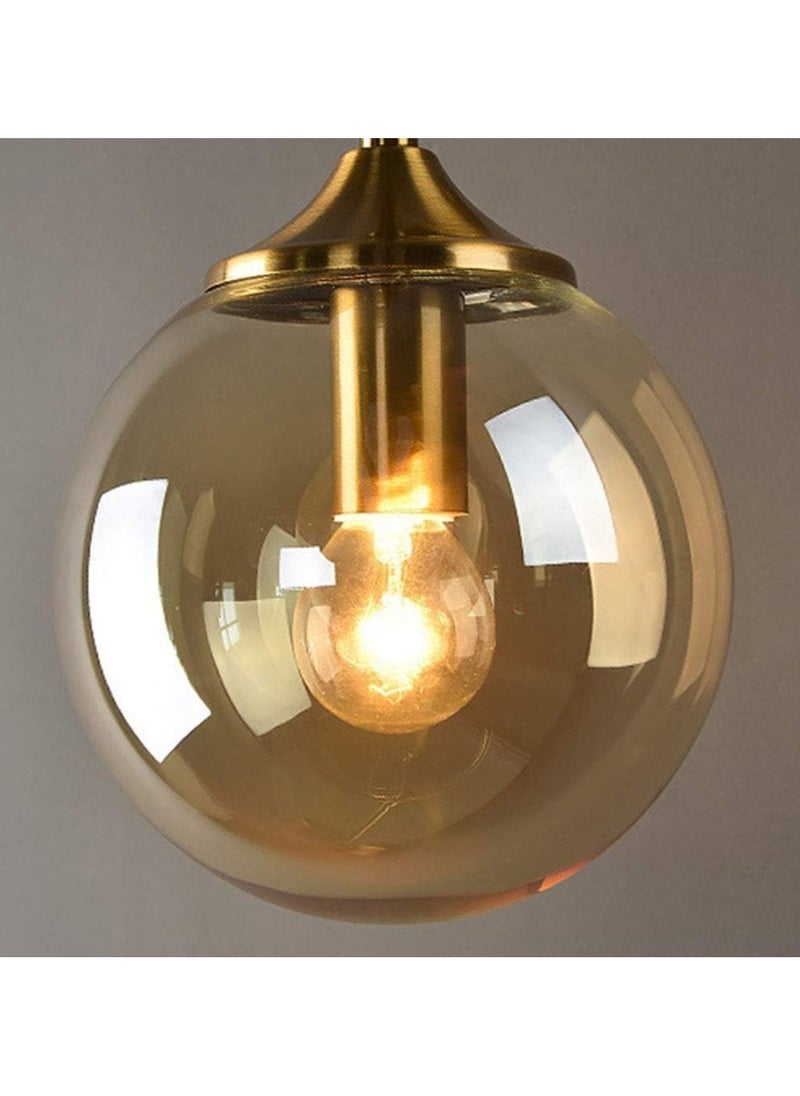 Generic Modern Wall Lamp Beside Bedroom Glass Ball LED Wall Lights Fixtures Wandlamp Lighting Bathroom Mirror Stair Light,Modern Wall Sconces Colour  Smoke ,2PC Set ( Bulb not included )  - Image 3