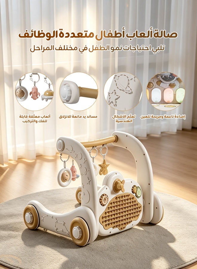 Aurlar 5-in-1 Baby Play Mat Activity Gym – Musical Activity Center with Piano, Lights & Walker, Soft Washable Cushion, Bluetooth Music, Perfect Baby Gift for Tummy Time & Learning - Image 5