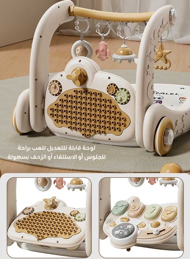 Aurlar 5-in-1 Baby Play Mat Activity Gym – Musical Activity Center with Piano, Lights & Walker, Soft Washable Cushion, Bluetooth Music, Perfect Baby Gift for Tummy Time & Learning - Image 4