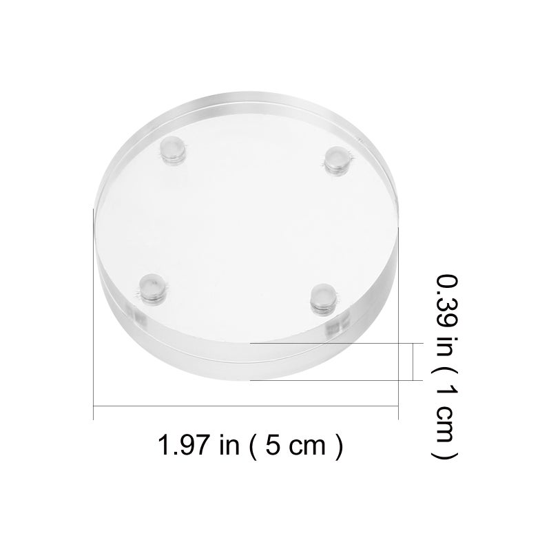4pcs Round Magnets Magnetic Photo Picture Frame Mini Photo Display Discs - Image 3