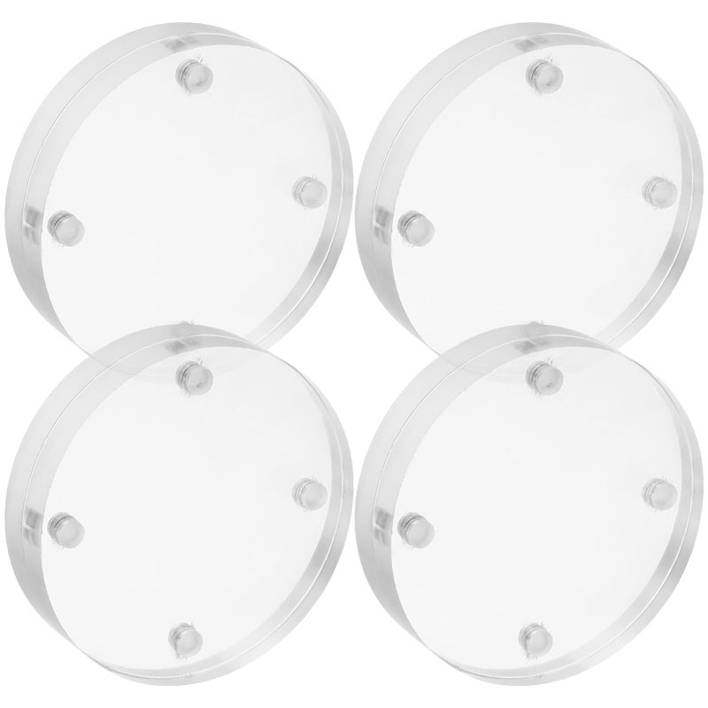4pcs Round Magnets Magnetic Photo Picture Frame Mini Photo Display Discs - Image 5