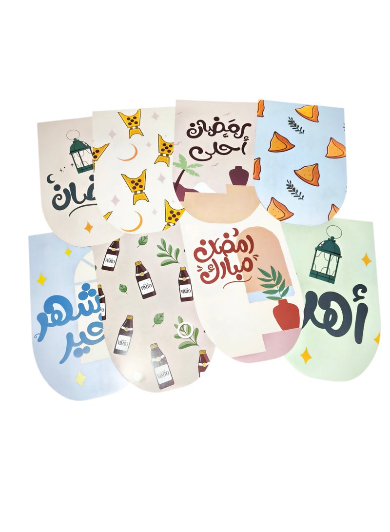 زينة معلقة لشهر رمضان مصنوعة من ورق كرافت مع خيط - Image 1