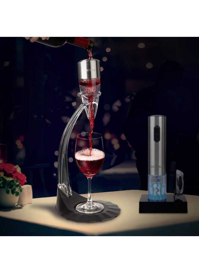 Secura - Wine Aerator Wine Decanter Wine Airarator Pourer Spout 6 Speeds Of Aeration Deluxe With Stander - Image 1